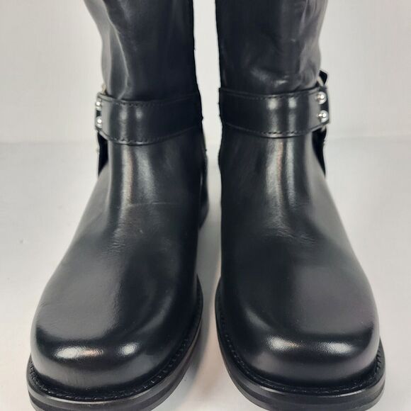 Steve Madden Bryanna Woman's Moto Boot Leather black Size 10 M - Picture 13 of 16